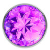 ENLARGED ANAL  PLUG DIAMOND PURPLE SPARKLE  XL