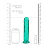 DILDO CRYSTAL CLEAR 7" 18 CM