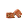 BLAZE ELITE ANKLE CUFFS COGNAC VEGAN LEA KAJDANKI/MANKIETY  NA NOGI