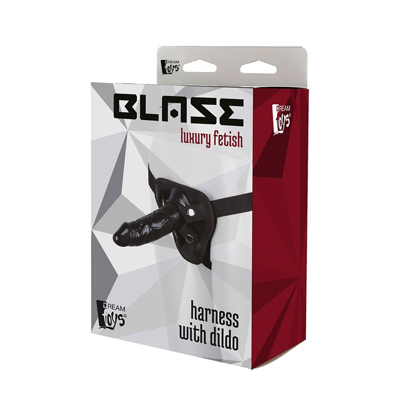 STRAP-ON BLAZE HARNESS WITH DILDO