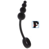 RING & PLUG Anal Snake Plug & Penis Ring Black