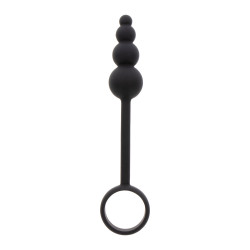 RING & PLUG Anal Snake Plug & Penis Ring Black