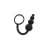 RING & PLUG Anal Snake Plug & Penis Ring Black