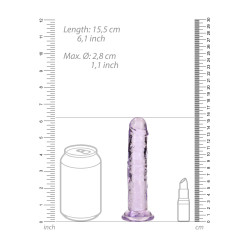DILDO CRYSTAL CLEAR 6" 14,5 CM