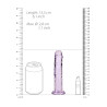 DILDO CRYSTAL CLEAR 6" 14,5 CM