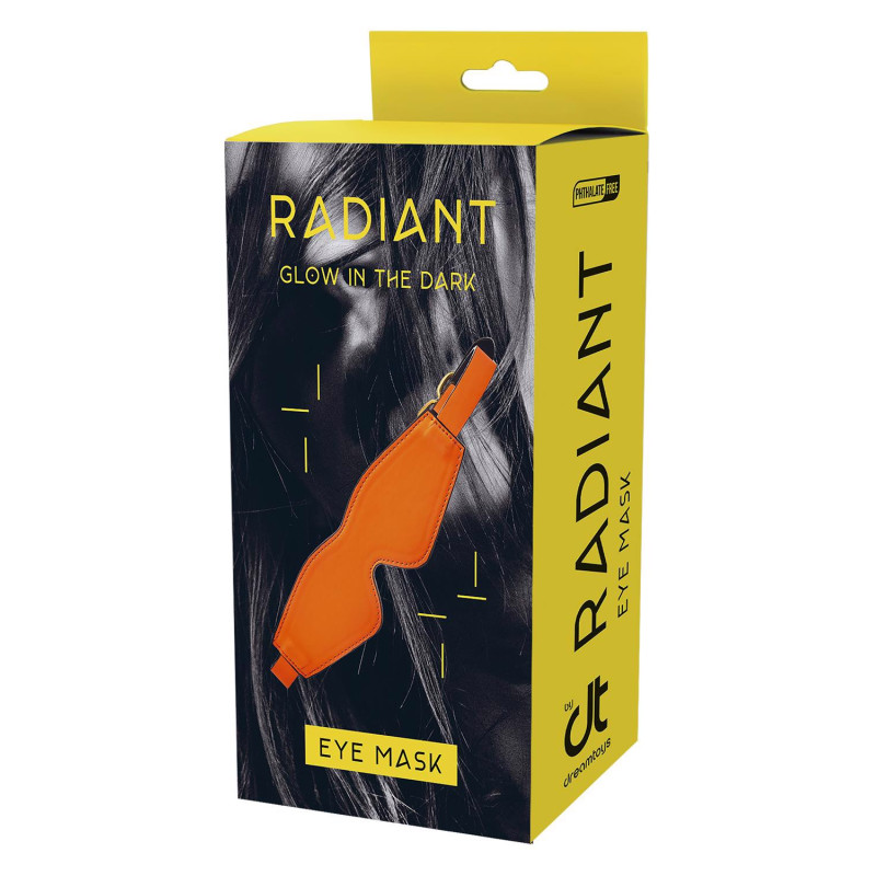 RADIANT EYE MASK GLOW IN THE DARK ORANGE MASKA