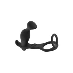 PROSTATE STIMULATOR COCKRING PLUG AP070 BLACK