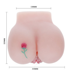 MASTURBATOR KSIĘŻNICZKA WAGINA I ANUS WIBRACJE ROTACJE GŁOS   4,125 KG