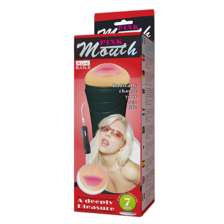 MASTURBATOR USTA BAILE- PINK , A DEEP PLEASURE 7 FUNKCJI WIBRACJI
