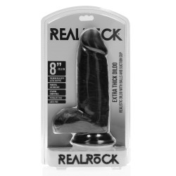 DILDO EXTRA THICK WITH BALLS 8"  20,3CM