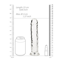 DILDO CRYSTAL CLEAR  8"  20CM