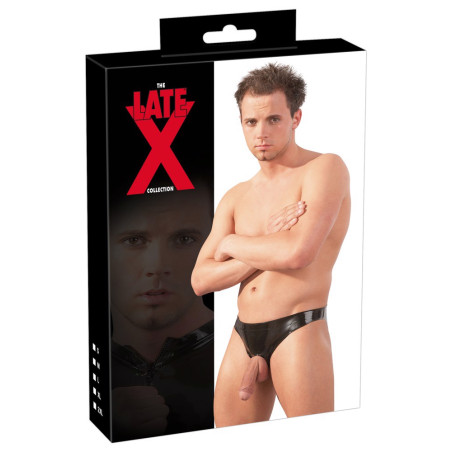SLIPY MĘSKIE LATEKSOWE CZARNE S/M/L
