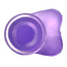 DILDO JELLY STUDS CRYSTAL PURPLE  6" 15,5 CM
