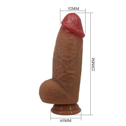 DILDO PRETTY LOVE ACHILLE 8,6" 22CM SILICONE
