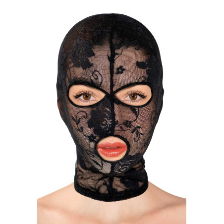 MASKA KORONKOWA CZARNA
