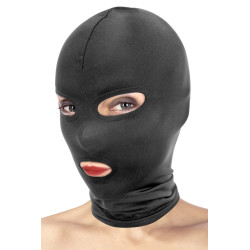 MASKA CZARNA HOOD EYES MOUTH FETISH
