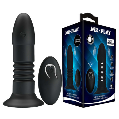 KOREK PLUG MR PLAY - VIBRATING 4 WIBRACJE 4 PCHNIĘCIA USB PILOT