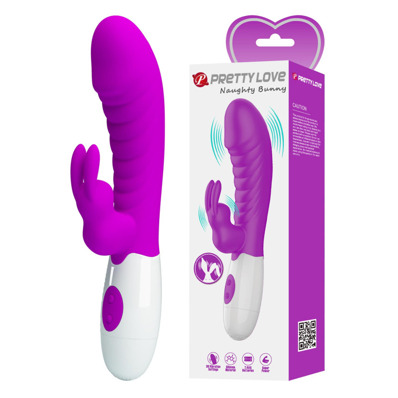 WIBRATOR PRETTY LOVE - NAUGHTY BUNNY30 FUNKCJI PURPLE