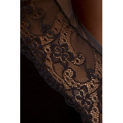 GORSET CZARNY BLANCHET CORSET BLACK XXL/XXXL - CASMIR