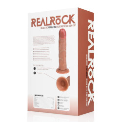 WIBRATOR VIBRATING  REGULAR CURVED COCK - 8" / 20,5 CM TAN