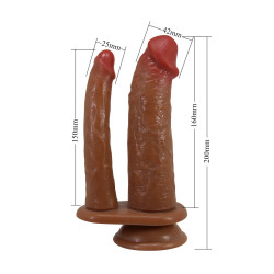 WIBRATOR PRETTY LOVE - DOUBLE DILDO HULBERT 6.9" 7 FUNKCJI