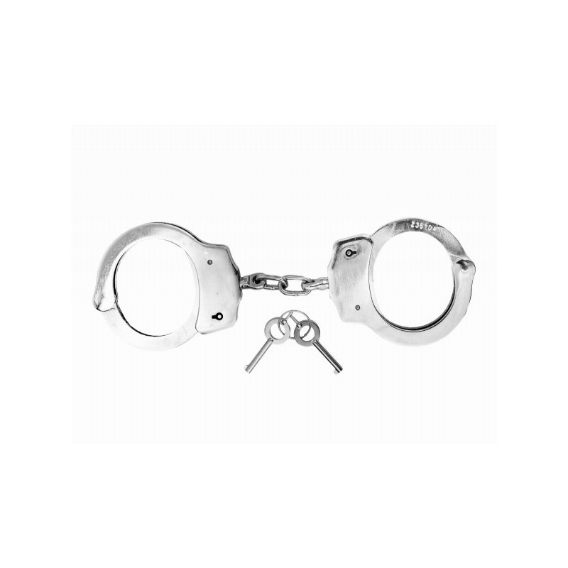 KAJDANKI POLICYJNE Z PODWÓJNĄ BLOKADĄ STALOWE