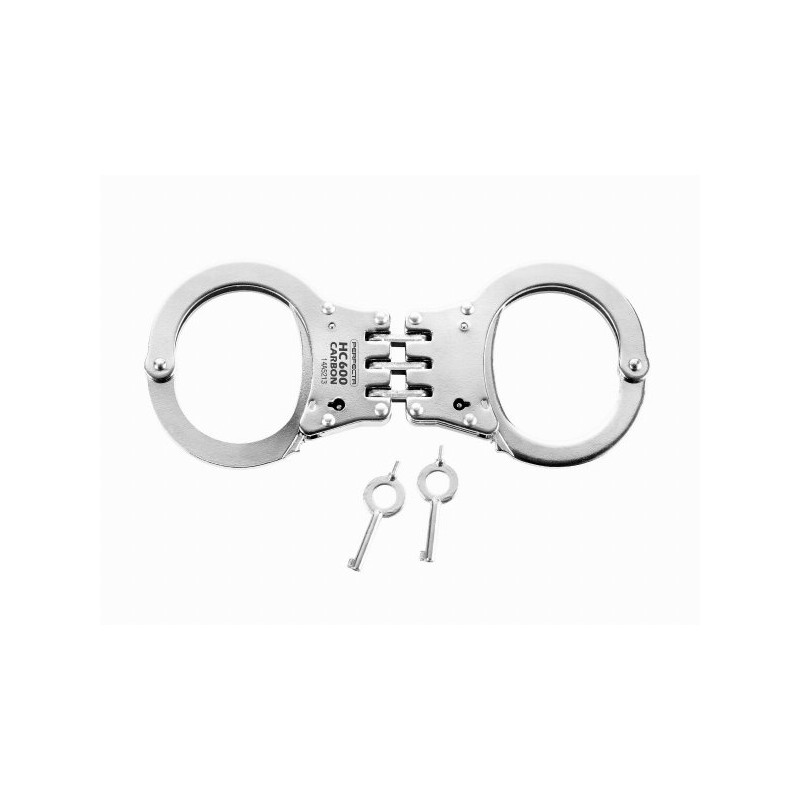 KAJDANKI ZAWIASOWE UMAREX PERFECTA HC 600 POLICYJNE STALOWE WĘGLOWA Z ETUI