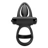 PRETTY LOVE - VIBRATION COCK RING Black 10 FUNKCJI WIBRACJI