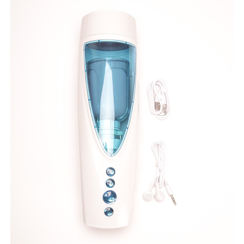 MASTURBATOR WAGINA RUCH POSUWIST-OBROTOWY 10 TRYBÓW USB