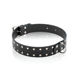 OBROŻA SKÓRZANA Z NITAMI