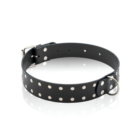 OBROŻA SKÓRZANA Z NITAMI