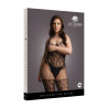 BODYSTOCKING CZARNE KORONKI I SIATCZKI PLUS SIZE XXL-5XL