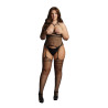 BODYSTOCKING CZARNE  SIATECZKA  PLUS SIZE XXL-5XL
