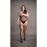 BODYSTOCKING CZARNE  SIATECZKA  PLUS SIZE XXL-5XL