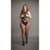 BODYSTOCKING CZARNE LAMPART  PLUS SIZE XXL-5XL