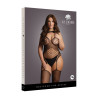BODYSTOCKING CZARNE SIATECZKA  PLUS SIZE XXL-5XL