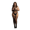 BODYSTOCKING CZARNE KORONKOWE  PLUS SIZE XXL-5XL