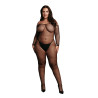 BODYSTOCKING CZARNE SIATECZKA   PLUS SIZE XL-4XL