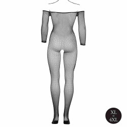 BODYSTOCKING CZARNE SIATECZKA   PLUS SIZE XL-4XL