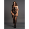 BODYSTOCKING CZARNE SIATECZKA / KORONKA  PLUS SIZE XXL-5XL