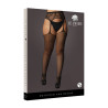 GARTERBELT STOCKINGS / POŃCZOCHY Z PASEM  SIATECZA/KORONKA  PLUS SIZE XXL-5XL