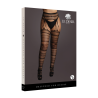 GARTERBELT STOCKINGS / POŃCZOCHY Z PASEM  SIATECZA PLUS SIZE XXL-5XL