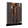 GARTERBELT STOCKINGS / POŃCZOCHY Z PASEM  SIATECZA/KORONKA  PLUS SIZE XXL-5XL