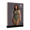 BODYSTOCKING ZIELONE KORONKI I SIATCZKI PLUS SIZE XL-4XL