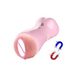 MASTURBATOR WIBRATOR / PULSATOR 7+7 FUNKCJI PINK