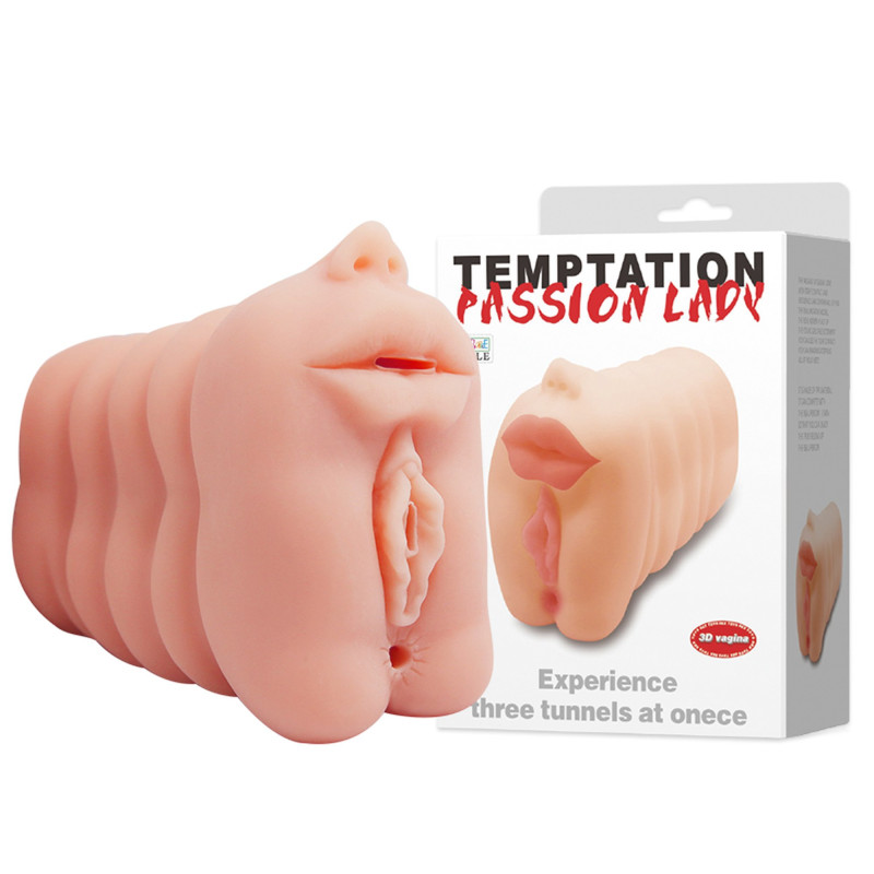 MASTURBATOR USTA / WAGINA / ANUS TRZY TUNELE NA RAZ