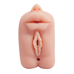 MASTURBATOR USTA / WAGINA / ANUS TRZY TUNELE NA RAZ