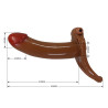 STRAP-ON PRETTY LOVE  BRADDEN DILDO 6.7" 10 WIBRACJI