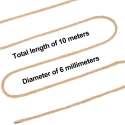 BONDAGE LINA KONOPNA 10 M W STYLU RUSTYKALNYM