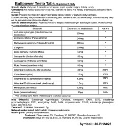 BULL POWER TESTO 10 SZT TABLETKI STYMULUJACE